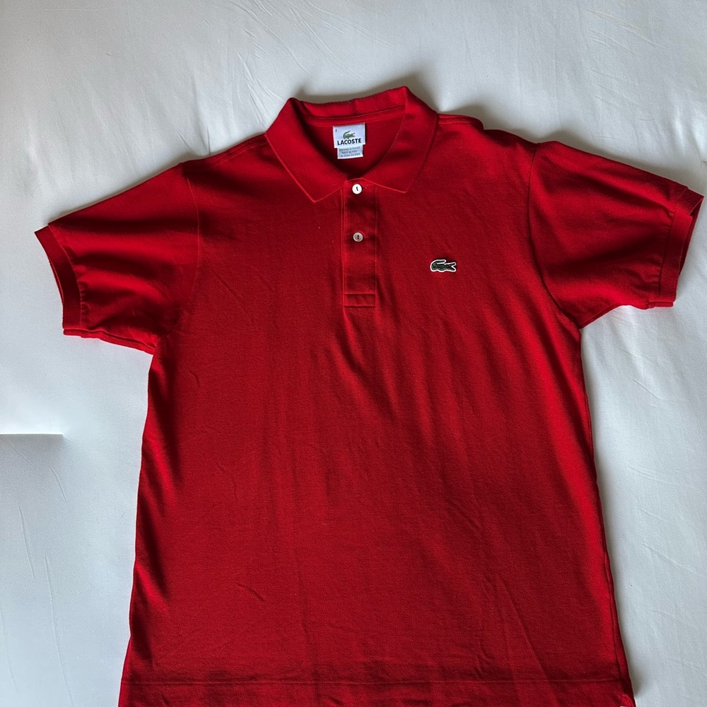 Lacoste Polo Shirt in Bold Red